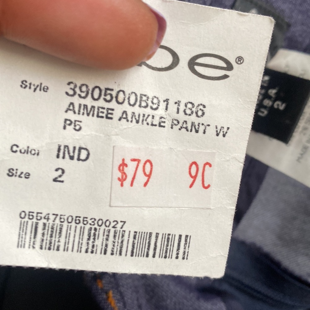 Bebe high waisted Ankle pants size 2 - Picture 6 of 6